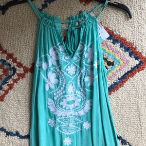 Turquoise summer dress